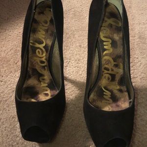 SAM EDELMAN ALEXA BLACK SUEDE